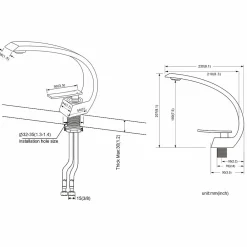 Robinet Lavabo Et Vasque|Auralum Max Mitigeur de lavabo robinet lavabo en Laiton Chromé