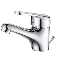 Robinet Lavabo Et Vasque|Auralum Max Mitigeur de lavabo avec Tirette de Vidage, Bonde Incluse, Robinet Salle de Bain Chromé Robinetterie en Laiton
