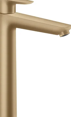 Hansgrohe Mitigeur de lavabo avec tirette et vidage bronze brossé, Talis E 240 EcoSmart