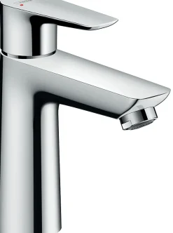 Hansgrohe Mitigeur de lavabo avec tirette et vidage chromé, Talis E 110 EcoSmart