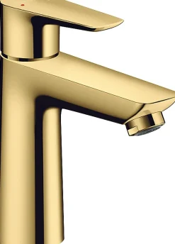 Robinet Lavabo Et Vasque|Hansgrohe Mitigeur de lavabo avec tirette et vidage effet doré poli, Talis E 110 EcoSmart