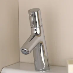 Hansgrohe Mitigeur de lavabo avec tirette et vidage chromé Talis S Ø4,6 x H.19 cm
