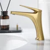 Robinet Lavabo Et Vasque|Imex Mitigeur de Lavabo Bec Bas Anti-Calcaire Or Brossé DELOS BDD055-1OC