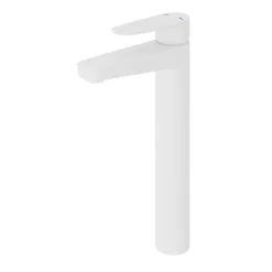 Robinet Lavabo Et Vasque|GoodHome Mitigeur de lavabo blanc Cavally XL