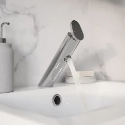 GoodHome Mitigeur de lavabo chromé Nyasa