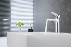 Edouard Rousseau Mitigeur de lavabo chromé Chark