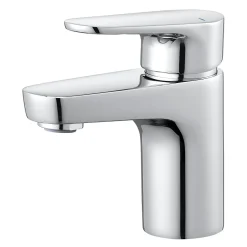 Robinet Lavabo Et Vasque|GoodHome Mitigeur de lavabo chromé taille S avec bonde clic-clac, Cavally