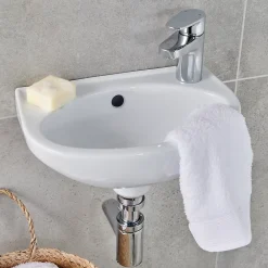 Robinet Lavabo Et Vasque|GoodHome Mitigeur de lavabo chromé taille S avec bonde clic-clac, Cavally