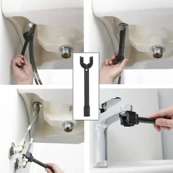 Robinet Lavabo Et Vasque|GoodHome Mitigeur de lavabo chromé taille S avec bonde clic-clac, Cavally