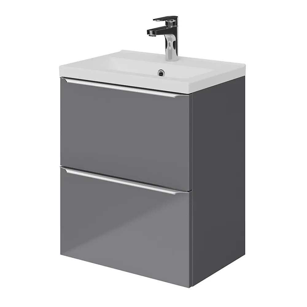 GoodHome Mitigeur de lavabo chromé taille M avec bonde clic-clac, Cavally