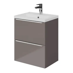 GoodHome Mitigeur de lavabo chromé taille M avec bonde clic-clac, Cavally