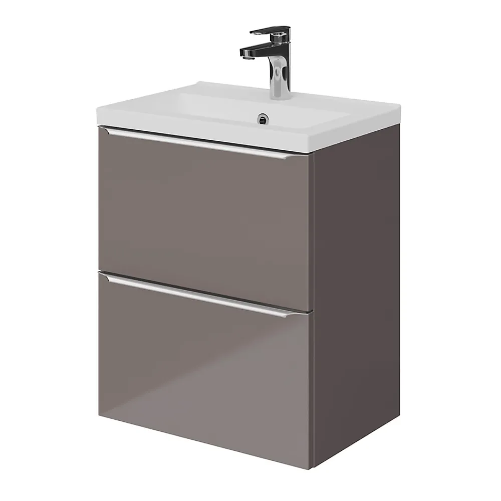 GoodHome Mitigeur de lavabo chromé taille M avec bonde clic-clac, Cavally