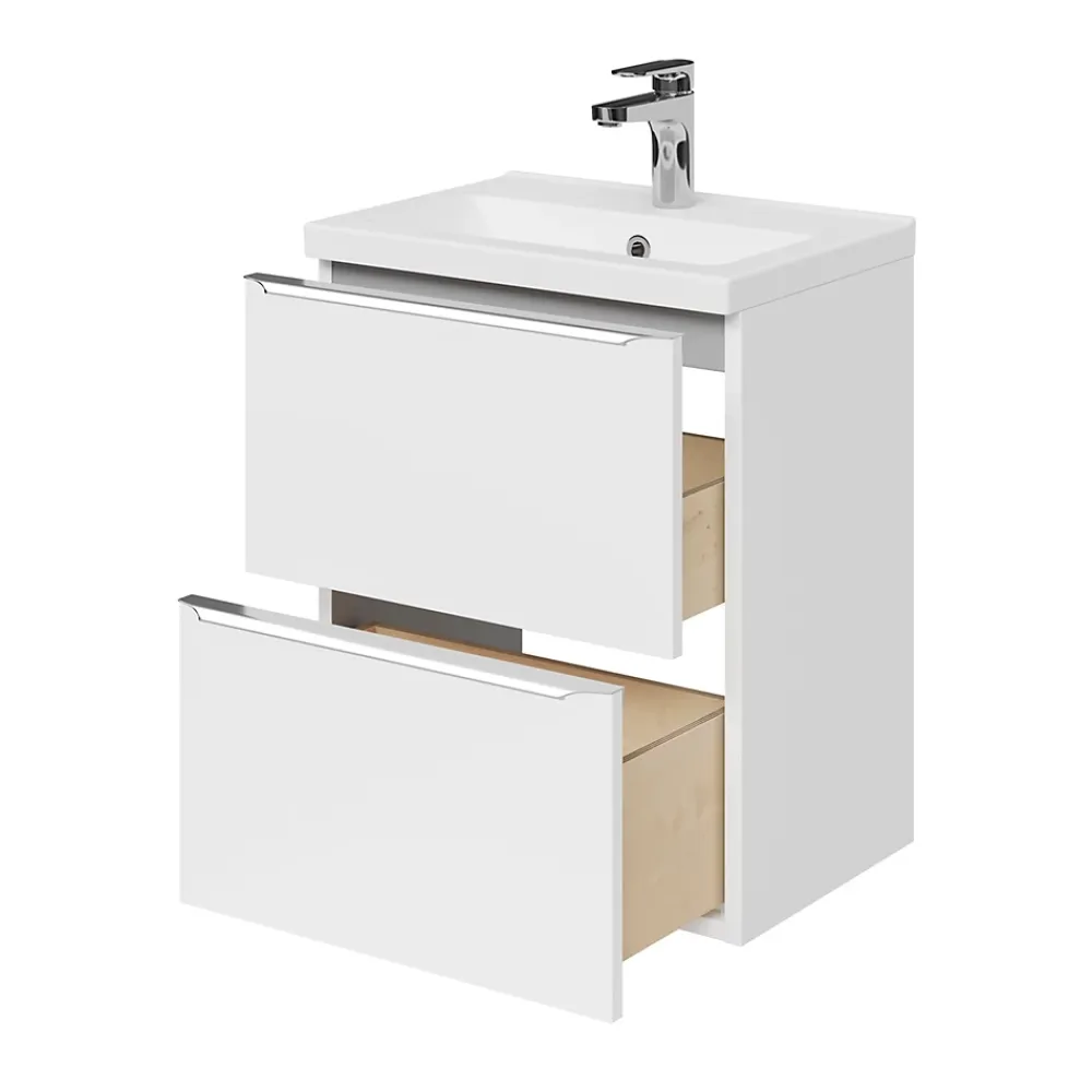 GoodHome Mitigeur de lavabo chromé taille M avec bonde clic-clac, Cavally