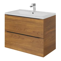 GoodHome Mitigeur de lavabo chromé taille M avec bonde clic-clac, Cavally