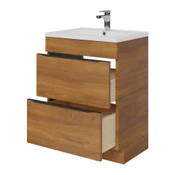 GoodHome Mitigeur de lavabo chromé taille M avec bonde clic-clac, Cavally