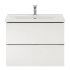 GoodHome Mitigeur de lavabo chromé taille M avec bonde clic-clac, Cavally