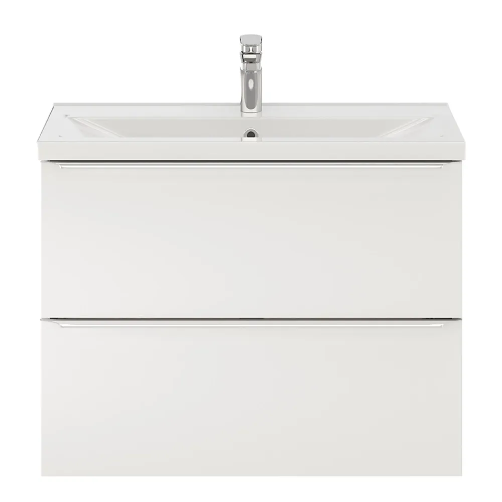 GoodHome Mitigeur de lavabo chromé taille M avec bonde clic-clac, Cavally