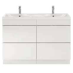 GoodHome Mitigeur de lavabo chromé taille M avec bonde clic-clac, Cavally