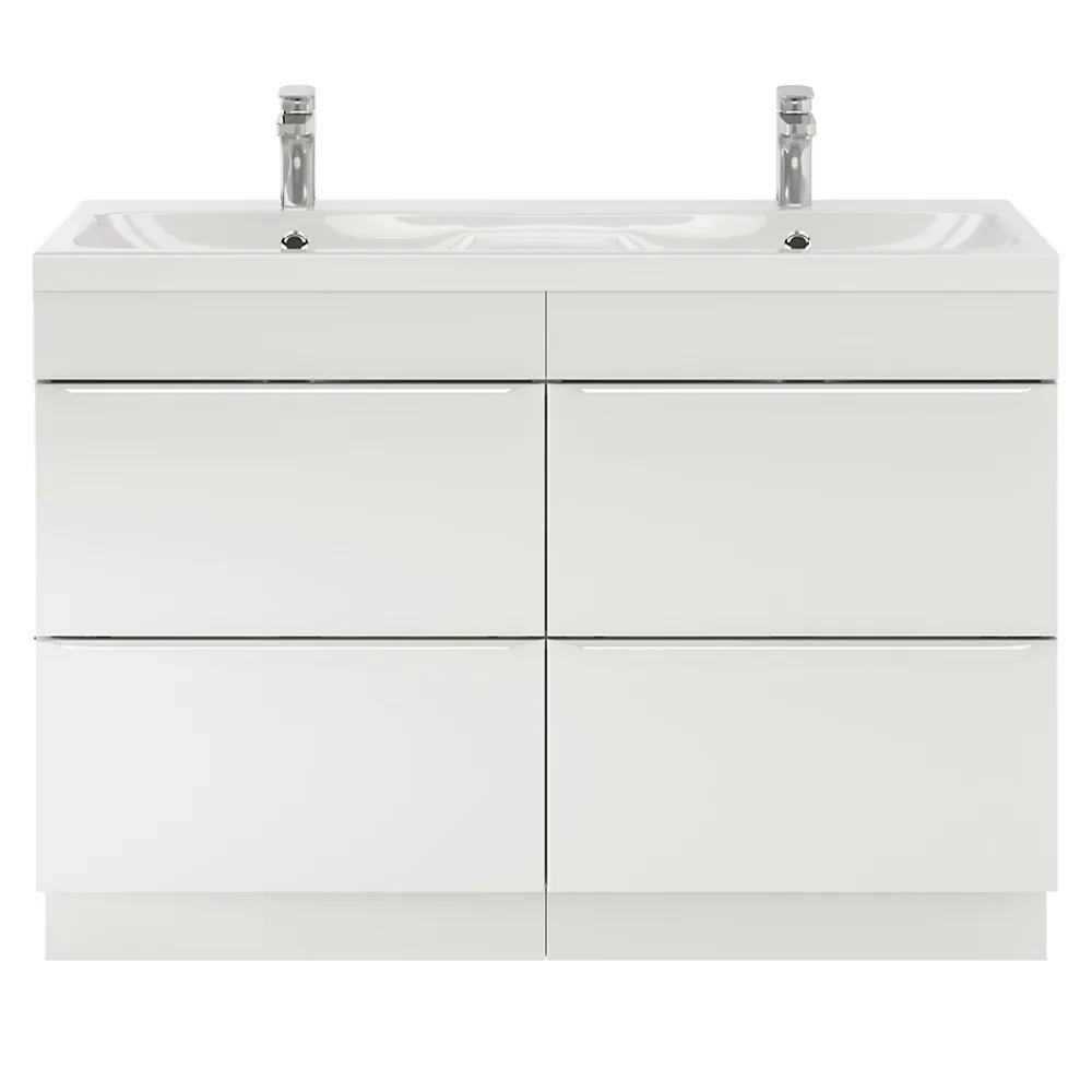 GoodHome Mitigeur de lavabo chromé taille M avec bonde clic-clac, Cavally