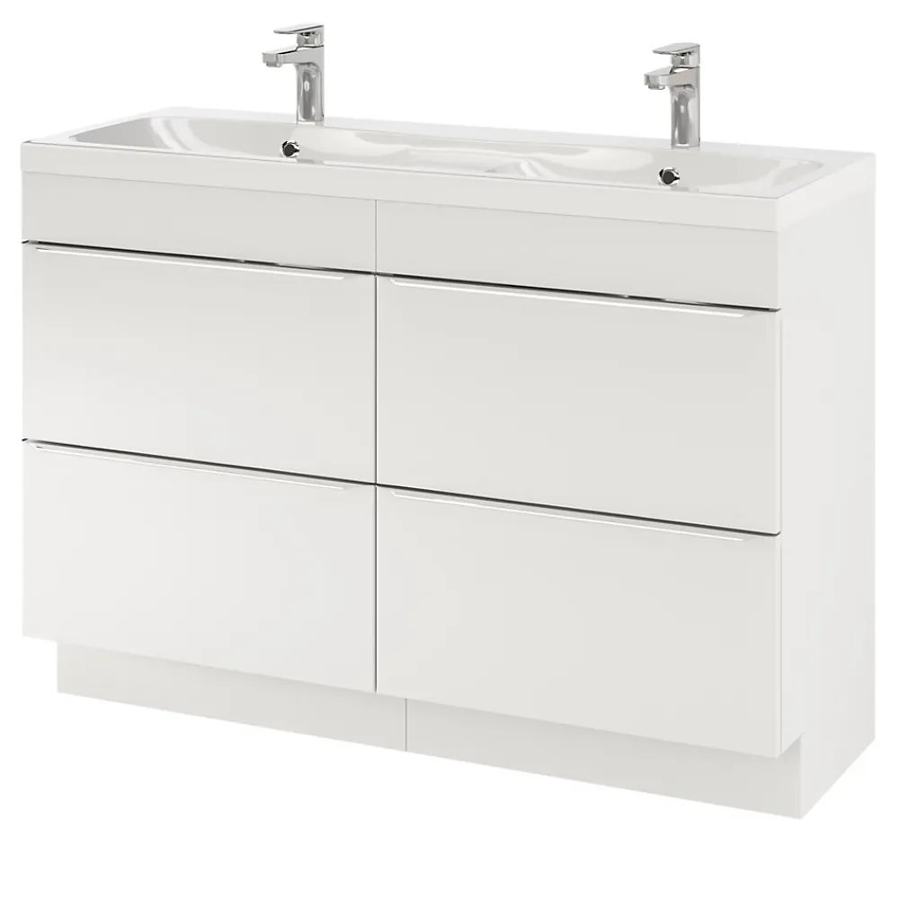 GoodHome Mitigeur de lavabo chromé taille M avec bonde clic-clac, Cavally