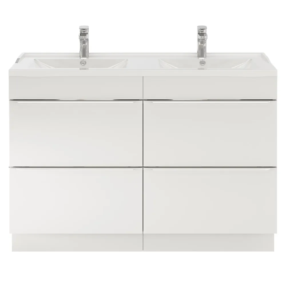 GoodHome Mitigeur de lavabo chromé taille M avec bonde clic-clac, Cavally