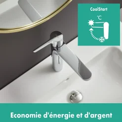 Hansgrohe Mitigeur de lavabo chromé Waterforms XL