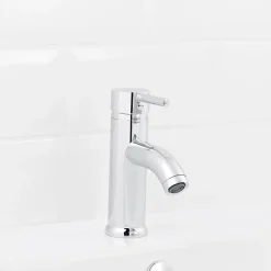 Robinet Lavabo Et Vasque|GoodHome Mitigeur de lavabo chromé Hoffell
