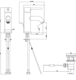 Robinet Lavabo Et Vasque|GoodHome Mitigeur de lavabo chromé Hoffell