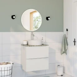 Robinet Lavabo Et Vasque|GoodHome Mitigeur de lavabo chromé Etel XL