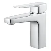 Robinet Lavabo Et Vasque|GoodHome Mitigeur de lavabo chromé taille M avec bonde clic-clac, Teesta