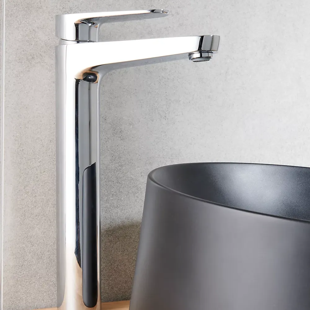 GoodHome Mitigeur de lavabo chromé Cavally XL