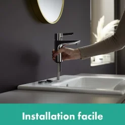 Hansgrohe Mitigeur de lavabo chromé Waterforms L CoolStart