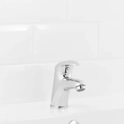 Robinet Lavabo Et Vasque|GoodHome Mitigeur de lavabo chromé Blyth