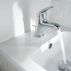 Robinet Lavabo Et Vasque|GoodHome Mitigeur de lavabo chromé Blyth