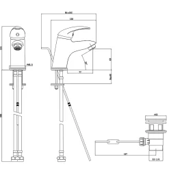 Robinet Lavabo Et Vasque|GoodHome Mitigeur de lavabo chromé Blyth