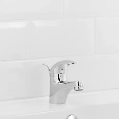 GoodHome Mitigeur de lavabo chromé Eidar