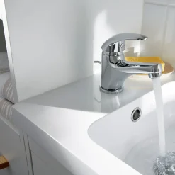 GoodHome Mitigeur de lavabo chromé Eidar