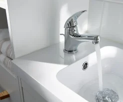 GoodHome Mitigeur de lavabo chromé Eidar