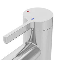 Robinet Lavabo Et Vasque|GoodHome Mitigeur de lavabo chrome taille M, Maza