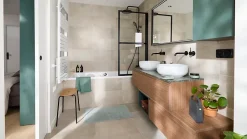 Essebagno Mitigeur de lavabo encastré, noir, Lollipop
