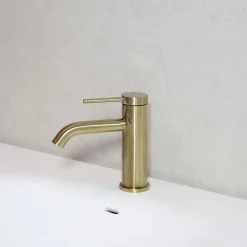 Essebagno Mitigeur de lavabo en laiton or brossé