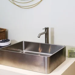 Essebagno Mitigeur de lavabo facon inox Lollipop