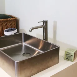 Essebagno Mitigeur de lavabo facon inox Lollipop