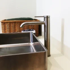 Essebagno Mitigeur de lavabo facon inox Lollipop