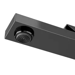 Robinet Lavabo Et Vasque|GoodHome Mitigeur de lavabo H.17,4 cm, gun metal, Kolima