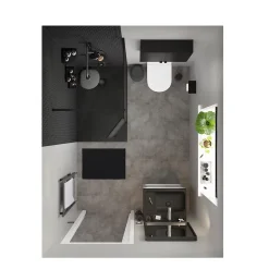 Robinet Lavabo Et Vasque|GoodHome Mitigeur de lavabo H.17,4 cm, gun metal, Kolima