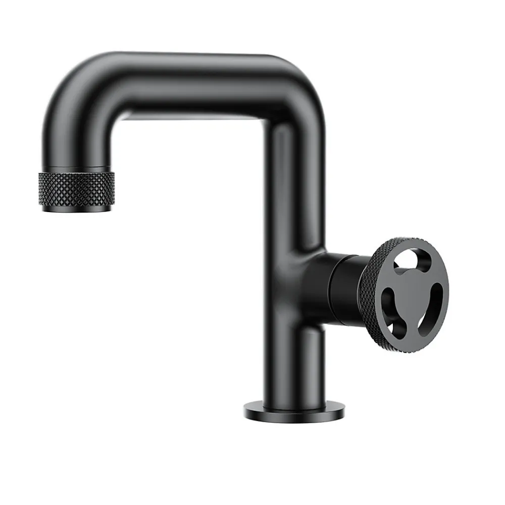 Robinet Lavabo Et Vasque|Essebagno Mitigeur de lavabo H.18 cm, noir, Factory