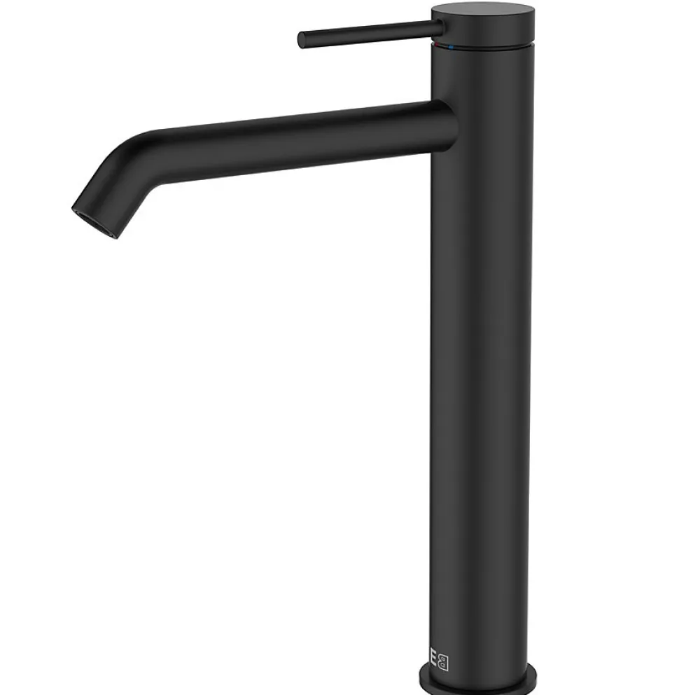 Essebagno Mitigeur de lavabo H.27,6 cm, noir, Lollipop