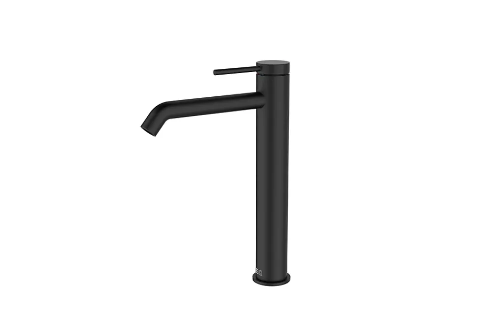 Essebagno Mitigeur de lavabo H.27,6 cm, noir, Lollipop