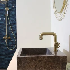 Essebagno Mitigeur de lavabo H.18 cm,doré Factory